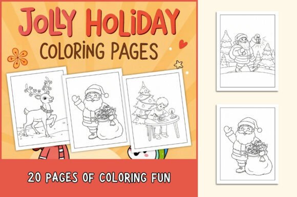 Download Jolly Holiday Coloring Pages for Kids - Coloring pages Collection