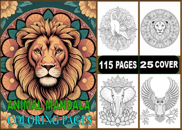Download 115 Animals Mandala Coloring Pages - Coloring pages Collection