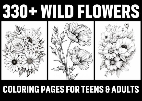 Download 330+ Wild Flowers Coloring Pages KDP - Coloring pages Collection