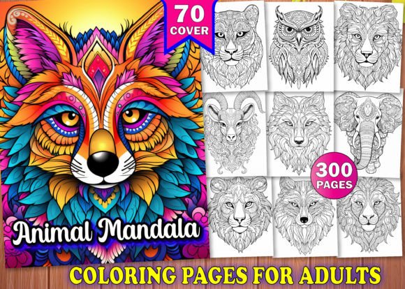 Download 300 Adults Animal Mandala Coloring Pages - Coloring pages Collection