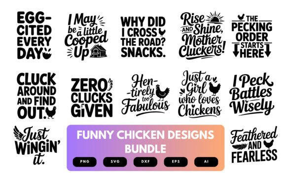 Download Funny Chicken SVG Bundle - Premium Resources