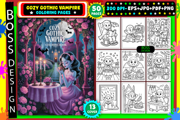 Download Cozy Gothic Vampire Coloring Pages - Coloring pages Collection