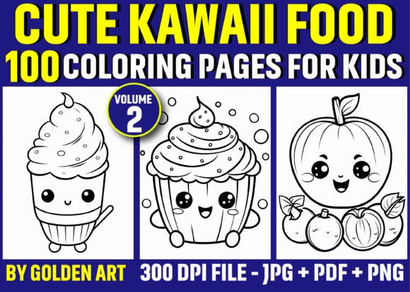 Download 100 Cute Kawaii Food Coloring Pages - Coloring pages Collection