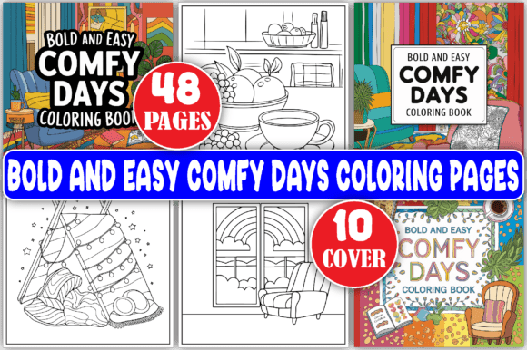 Download Bold and Easy Comfy Days Coloring Pages - Coloring pages Collection