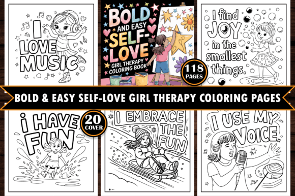 Download Self Love Girl Therapy Coloring Pages - Coloring pages Collection